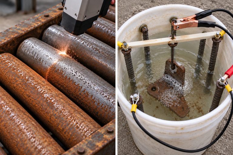 Laser Rust Removal VS Electrolytic Rust Removal